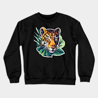 Tiger Face Jungle Crewneck Sweatshirt